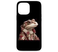 Crapaud Patchwork fantaisiste dans Un Manteau Vintage Coque pour iPhone 13 Pro Max
