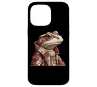Crapaud Patchwork fantaisiste dans Un Manteau Vintage Coque pour iPhone 14 Pro Max
