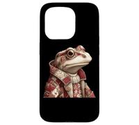 Crapaud Patchwork fantaisiste dans Un Manteau Vintage Coque pour iPhone 15 Pro