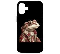 Crapaud Patchwork fantaisiste dans Un Manteau Vintage Coque pour iPhone 16 Plus
