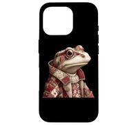 Crapaud Patchwork fantaisiste dans Un Manteau Vintage Coque pour iPhone 16 Pro