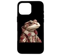Crapaud Patchwork fantaisiste dans Un Manteau Vintage Coque pour iPhone 16 Pro Max