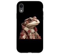 Crapaud Patchwork fantaisiste dans Un Manteau Vintage Coque pour iPhone XR