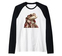 Crapaud Patchwork fantaisiste dans Un Manteau Vintage Manche Raglan