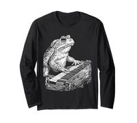 Crapaud Pianiste Animal Grenouille Jouant du Piano Musique Manche Longue