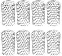 Crapaudine de Gouttière 80 * 160MM, Aluminium Filtres de Grillage Gouttière pour Maison, Avant-toit, Fossé, Égout pour Aider à Garder le Drain Dégagé Arrête le Blocage Feuilles et des Débris (8 pcs)