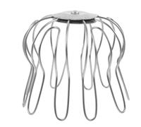 Crapaudine de Gouttière en Acier Inoxydable, Argenté | Maille Fine, Pose sans Outil, Forme Dôme Ronde, pour Canalisations, Toits et Terrasses