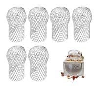 Crapaudine de Gouttière en Aluminium,Filtre Gouttiere,Filtre de Gouttière,Filtre Anti Feuille,Crapaudines Pour Gouttière,Protections De Gouttière pour Maison,Avant-toit,Fossé,Égou,15×9CM 6PC