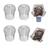 Crapaudine de Gouttière, Lot de 4 Protection de Gouttière, 15 x 8,3 cm Grille Gouttiere Anti Feuilles Flexible et Durable pour Maison Avant-Toit Tuyau de Descente