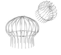Crapaudine de Gouttière Protège-gouttière Garde de Gouttière Filtre Gouttière Grille Gouttiere Feuilles Filtre en Acier Inoxydable pour Protecteurs de Tuyau de Descente Ronds(50mm/2in)