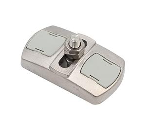 Crapaudine réglable monobloc - Inox brut ⌀12 mm - Système de soutien pour ouverture et fermeture de portail battant - Pivot à visser avec cache vis - Fabrication française