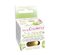 crapCooking - Colorants de Surface Irisé Vert Citron - Colorant Alimentaire Poudre Irisée - Pour Pâtisseries, Biscuits, Macarons, Chocolats & Pâte à Sucre - 4087
