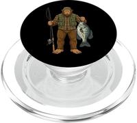 Crapet Bigfoot Pêcheur Gueule De Papier Sasquatch Pêcheur PopSockets PopGrip pour MagSafe