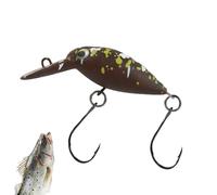 Crappie Leurre de avec crochet pour poissons prédateurs | Minnow Crankbait Leurre de natation pour perche, sandre, truite, crappie, perche, saumon, eau douce et eau salée