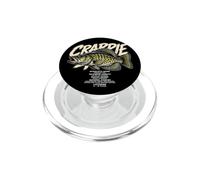 Crappie Pêcheur Pêche Graphique Poisson Papa Hommes Garçons PopSockets PopGrip pour MagSafe