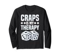 Craps is My Therapy Jeu Amusant d'esprit Manche Longue