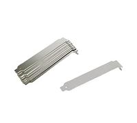 Crapyt Lot de 10 caches noirs pour boîtier d'ordinateur PCI - Plaque d'obturation en métal - Matériel de réparation de remplacement - 12 x 1,9 cm (L x l) - Épaisseur : 0,5 mm