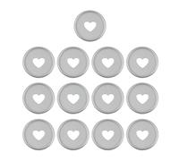 Crapyt Lot de 13 disques d'extension pour cahiers, feuilles mobiles 3,5 x 0,5 cm, argenté