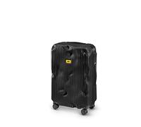 Crash Baggage - Stripe Medium, Valise Rigide en Polycarbonate avec Rayures en Relief, Bagage Moyen, Trolley Dimensions 68 x 45 x 26 cm, Capacité 65 litres, Couleur Noir