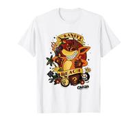Crash Bandicoot N'Sanity Beach Vintage Tattoo Style T-Shirt