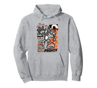 Crash Bandicoot Retro Vintage Crash Aku Aku Graffiti Poster Sweat à Capuche, Unisexe pour Adultes, Gris Chiné, M