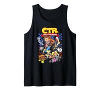 Crash Bandicoot Team Racing Checkerboard Collage Video Game Débardeur