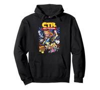 Crash Bandicoot Team Racing Checkerboard Collage Video Game Sweat à Capuche