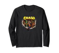 Crash Bandicoot Vintage Island Breakthrough Game Poster Manche Longue