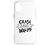 Crash Bang Wallop Effet sonore Icône Thème Comic Style Coque pour iPhone 16 Plus