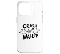 Crash Bang Wallop Effet sonore Icône Thème Comic Style Coque pour iPhone 16 Pro