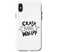 Crash Bang Wallop Effet sonore Icône Thème Comic Style Coque pour iPhone X/XS