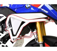 Pare carters crash bars HEED pour BMW F 450 GS - supérieures blanc