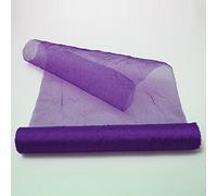 Crash Chemin de Table en Organza Violet - 28 cm de Large - Rôle 5 mètres - 68280 de 40 R 280