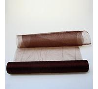 Deko AS GmbH Crash Organza Rouleau de Chemin de Table Marron - 28 Cm De Large - 5 mètres - 88 68280 de r 280