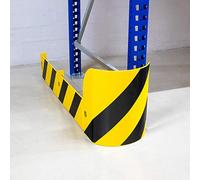 Crash Stop ME-F-R Protection d'angle modulaire en acier avec revêtement en poudre, partie A droite, jaune/noir, longueur 230 mm, hauteur 400 mm