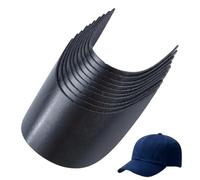 craspire 10 pièce de Support de Visière de Casquette de Baseball en Plastique Noir Support Intérieur de Bord de Chapeau Raidisseur de Choc Support de Casquettes Doublure de Remplacement de Tennis