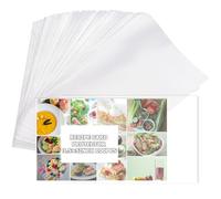 craspire 100 protège Cartes de Recettes de 3x5 Pouces D'Épaisseur Pochettes Transparentes Imperméables et Réutilisables Protège Pages pour Livres de Cuisine Hôtels Restaurants Amateurs de Cuisine.
