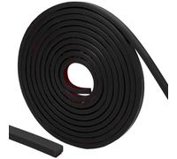 craspire 10Ft/3Mx8mm Moulure Peel and Stick Noir Flexible Auto-adhésif Imperméable Miroir Miroir Bordure d'angle Plafond Comptoir pour Plancher Meuble Plinthe Bordure Porte