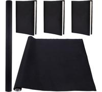 craspire 110 x 42 cm Tissu de Soie Tissu de Livre pour Reliure de Livre Surface en Tissu Noir Support en Papier Couverture de Reliure Fournitures de Reliure Protecteur de Couverture de Livre