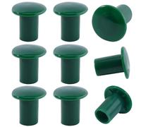 craspire 12 Embout de Sécurité pour Barres D'Armature en Plastique Vert en Forme de Champignon Haute Visibilité pour Poteaux en Bambou Protection pour Piquets en Béton Jardin Terrasse Ou Construction