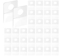 CRASPIRE 120 pcs Onglets de Suspension Trou Rond Clair Collants Auto-Adhésifs en Plastique Crochets