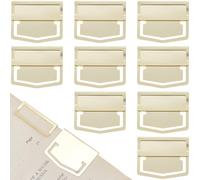 craspire 14Pcs Métal Marque-Page Page Clip Index Clips 1.1 x 1.4 Pouces Doré en Acier Inoxydable Rétro Livre Page Ligne Marqueurs Étiquette Planificateur Pinces Accessoires pour Lecture Cahier