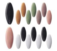 craspire 16 Pcs 8 Couleur Hijab Pins Coloré Ovale Assortiment Écharpe Épingle de Sûreté en Vrac Jersey Tête Chaîne Tissu Verrouillage Attache Nappy Broche Revers Clips pour Femmes Dames Femme Châles