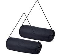 Craspire 2 pcs Sacs de Rangement à Cordon 9.53x18.31 pouces Noir Grands Sacs de Support de Voyage Sacs à Linge Sacs D'Emballage Longs Sacs de Rangement Pliables et Résistants Polyester
