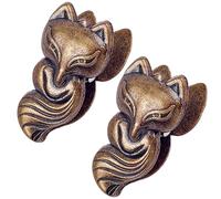 craspire 2 Support de Page pour Carnet de Voyage Clip en Métal Vintage Rétro en Forme de Renard Accessoire Décoratif pour Classeur Midori Idéal pour Les Voyageurs Le Journalisme la Lecture