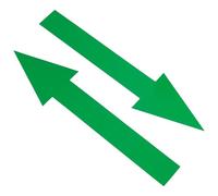 craspire 20 pcs Flèche Autocollant Vert 8 x 2 Pouces Amovible Imperméable Auto-Adhésif Sûr Étiquettes en PVC Mur Marquage Signe Autocollants de Sol pour Les Écoles Transports Gymnases Bureaux