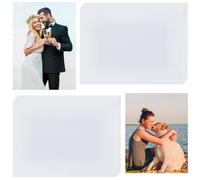 craspire 20 pièce de Photo Vierge en Métal par Sublimation Plaque D'Immatriculation en Aluminium de 7.87 x 5.9 0.5mm D'Épaisseur Transfert Thermique Blanc Impression à Faire Soi Même Décoration