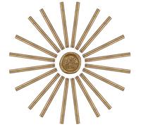 craspire 20 pièces Bâton de Cire à Cacheter Pistolet à Colle 11 mm pour Timbre de Sceau de Cire Vintage et Cartes D'Invitation Lettre Bouteille de Vin Décoration de Paquet Cadeau (Bronze)