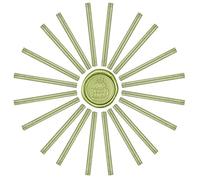 craspire 20 pièces Bâton de Cire à Cacheter Pistolet à Colle 11 mm pour Timbre de Sceau de Cire Vintage et Cartes D'Invitation Lettre Bouteille de Vin Décoration de Paquet Cadeau (Vert)