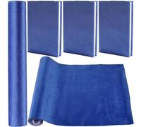craspire 200 x 42 cm Tissu de Livre en Velours pour Reliure de Livre Surface en Tissu Bleu Royal avec Support en Papier Couverture de Livre Enveloppes de Protection Fournitures de Reliure pour Livres